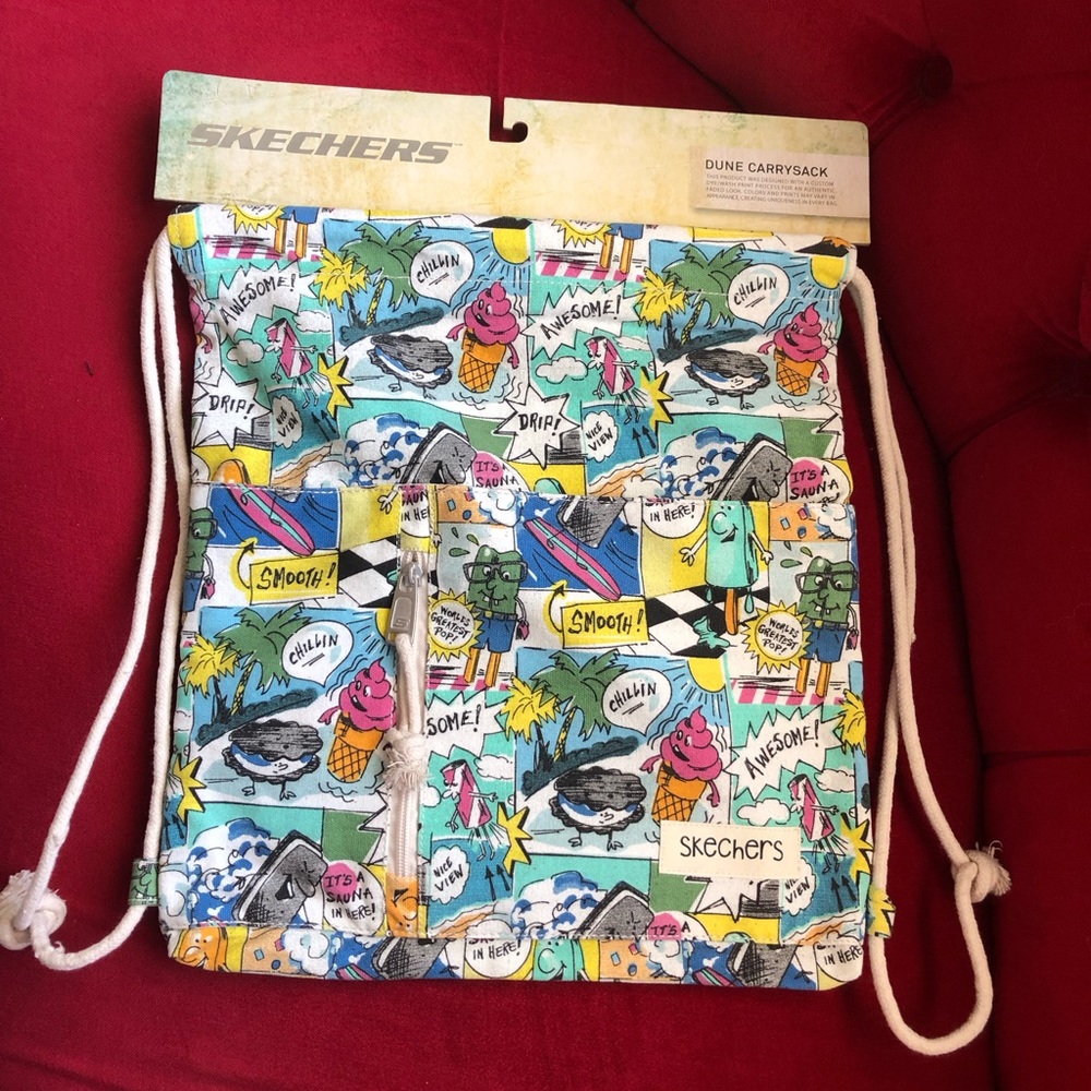 Skechers Drawstrings Carrysack Bag NWT
